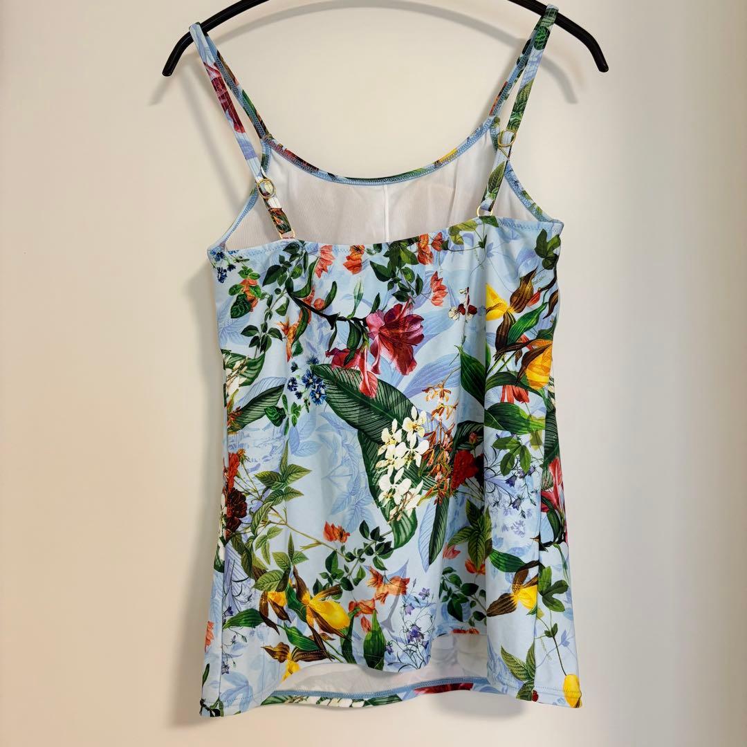 Coral veil ショルダードレス3点　水着セット　9号　ブルー