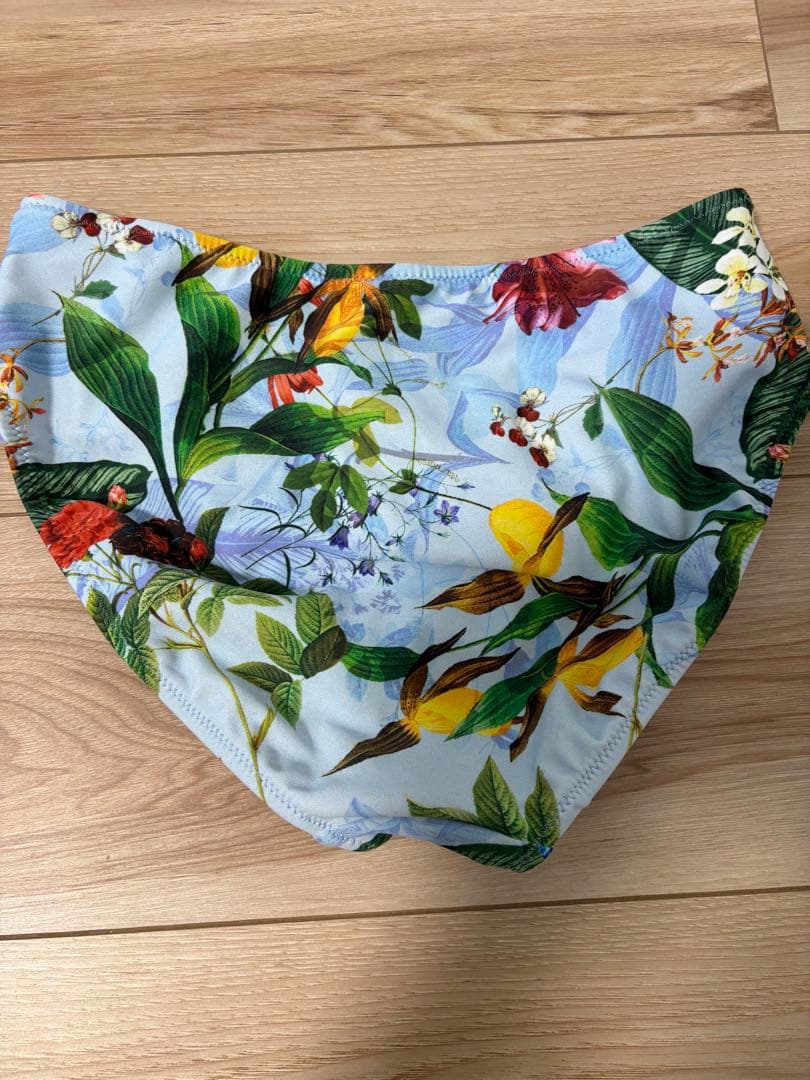 Coral veil ショルダードレス3点　水着セット　9号　ブルー