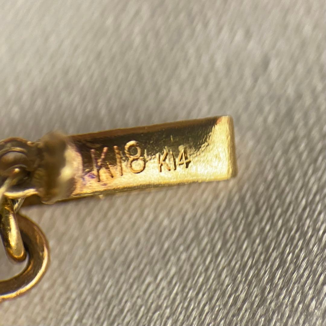 ガーネット ネックレス K14 K18