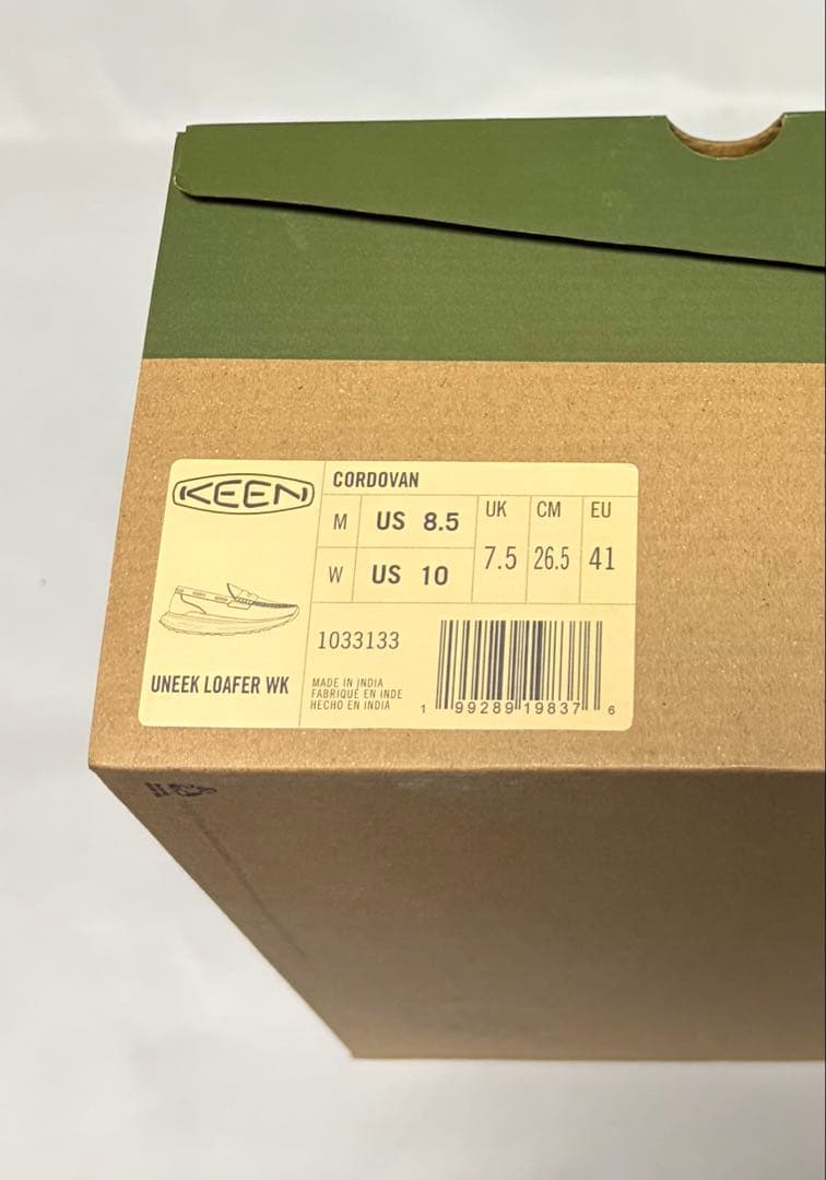 靴 KEEN Uneek Loafer WK Cordovan 26.5