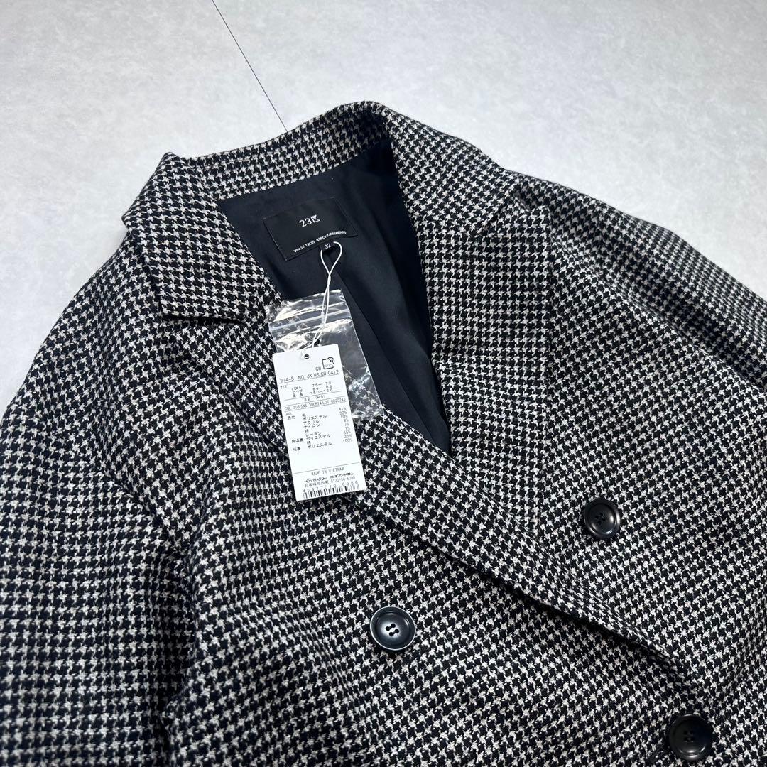 【新品】23区 見上愛着用 ループミックスツイード ダブル ジャコット 32