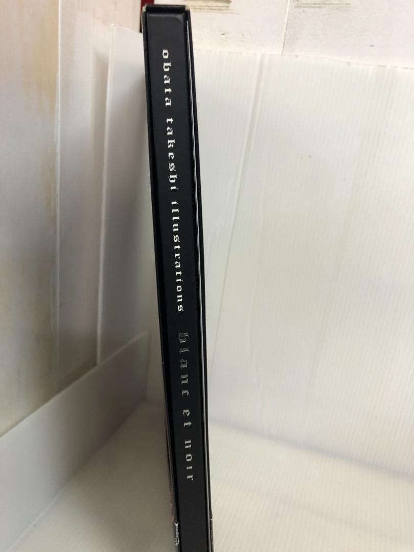 N052　小畑健画集 blanc et noir　ポストカード・ジャケット付き