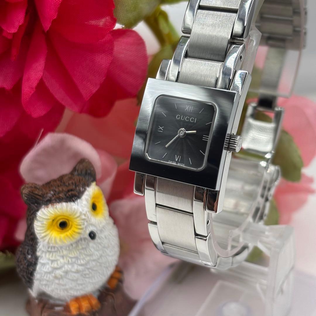 稼働品☆　GUCCIグッチ、　7900P　スクエア　レディース腕時計