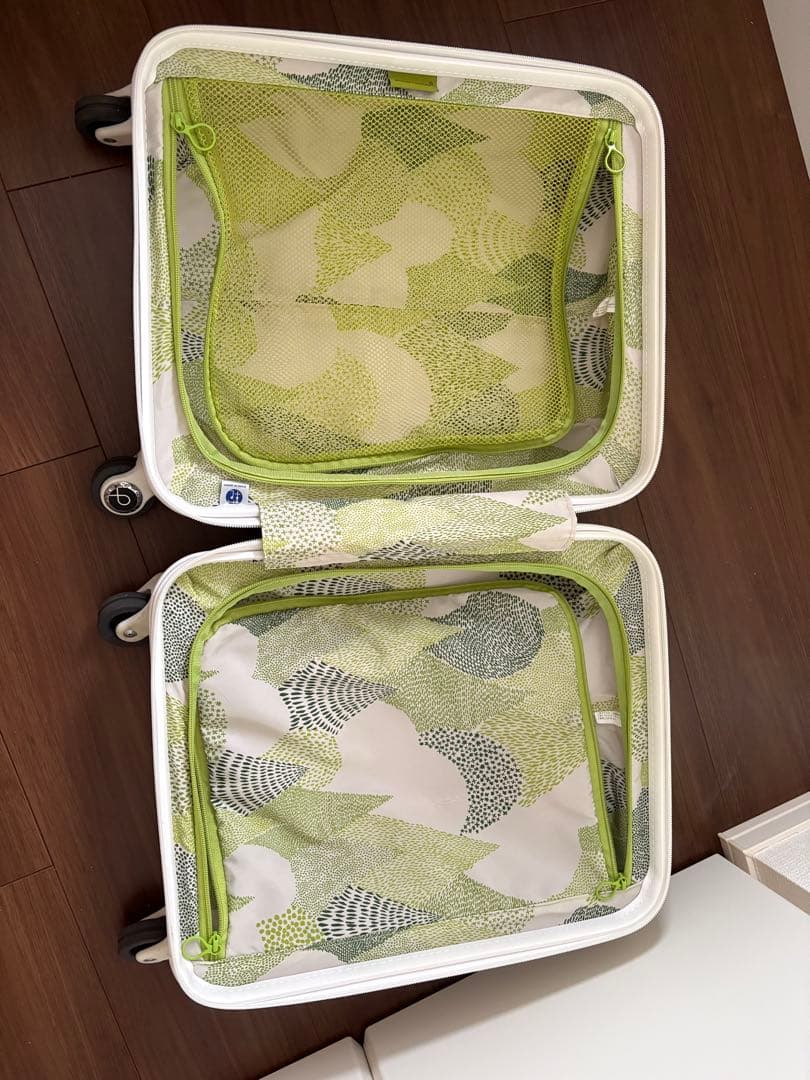 プロテカ　ホワイト　スーツケース　ロッカーサイズ22L