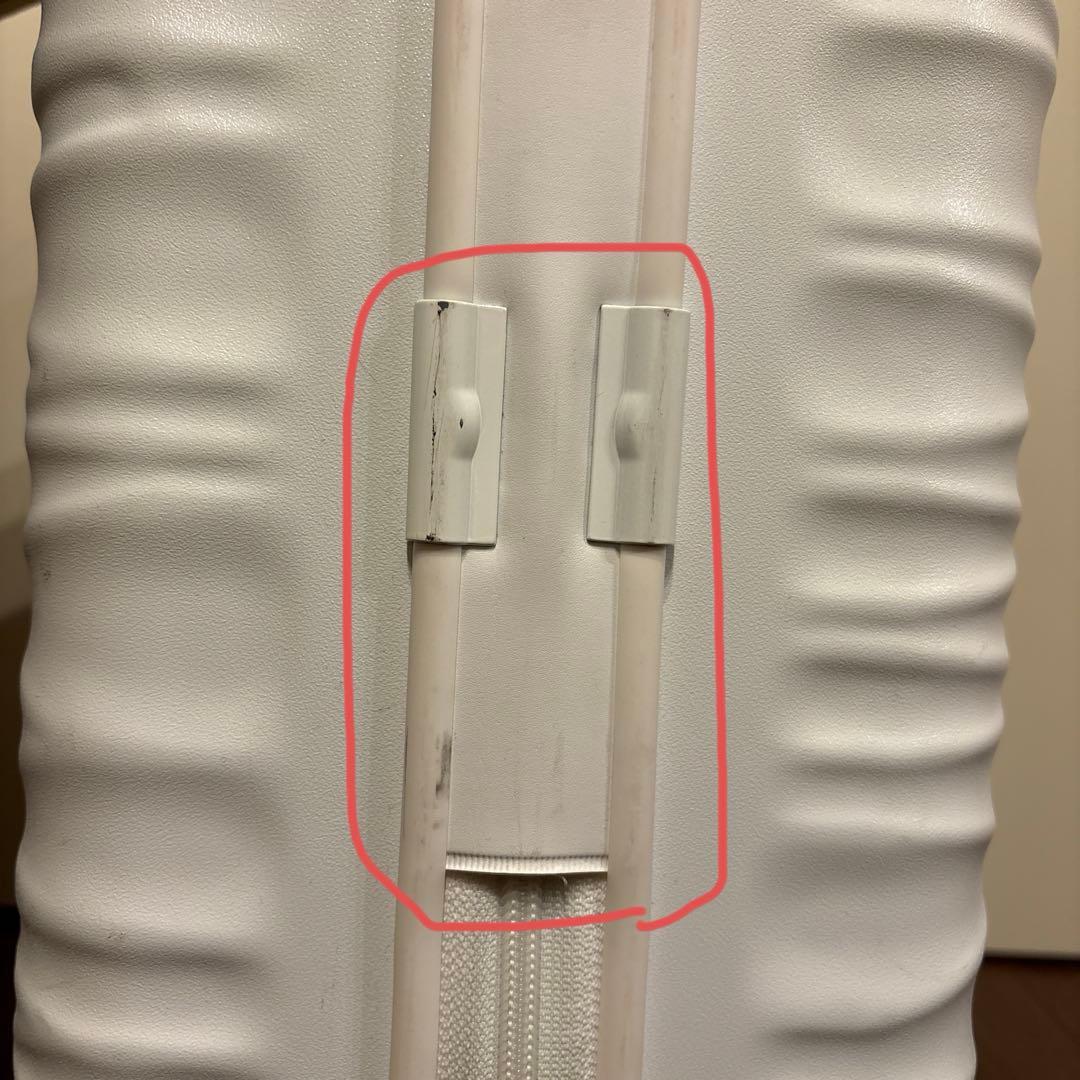 プロテカ　ホワイト　スーツケース　ロッカーサイズ22L