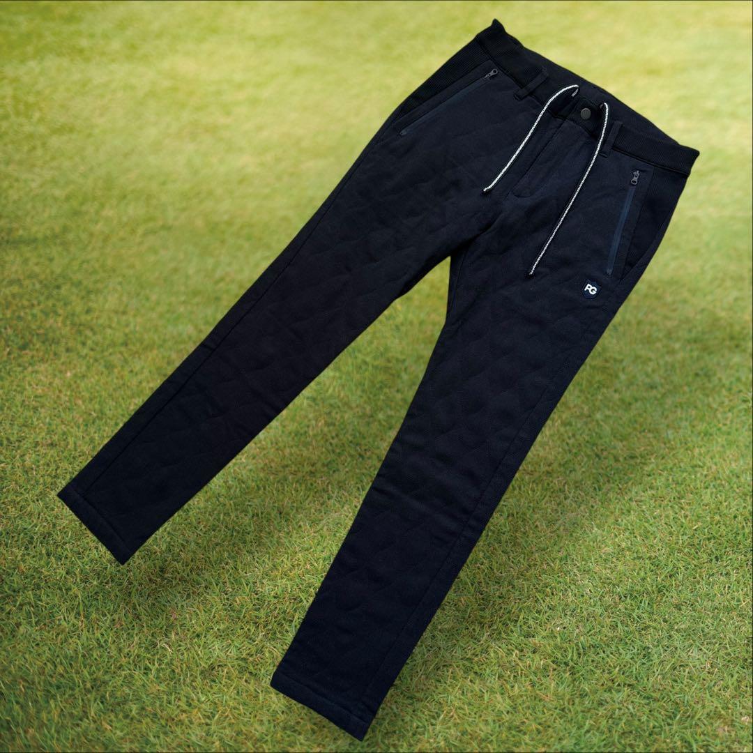 防寒　蓄熱　裏地付　パーリーゲイツ　キルティング　パンツ　紺　M〜L相当　4