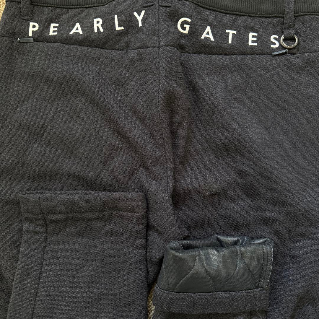 防寒　蓄熱　裏地付　パーリーゲイツ　キルティング　パンツ　紺　M〜L相当　4