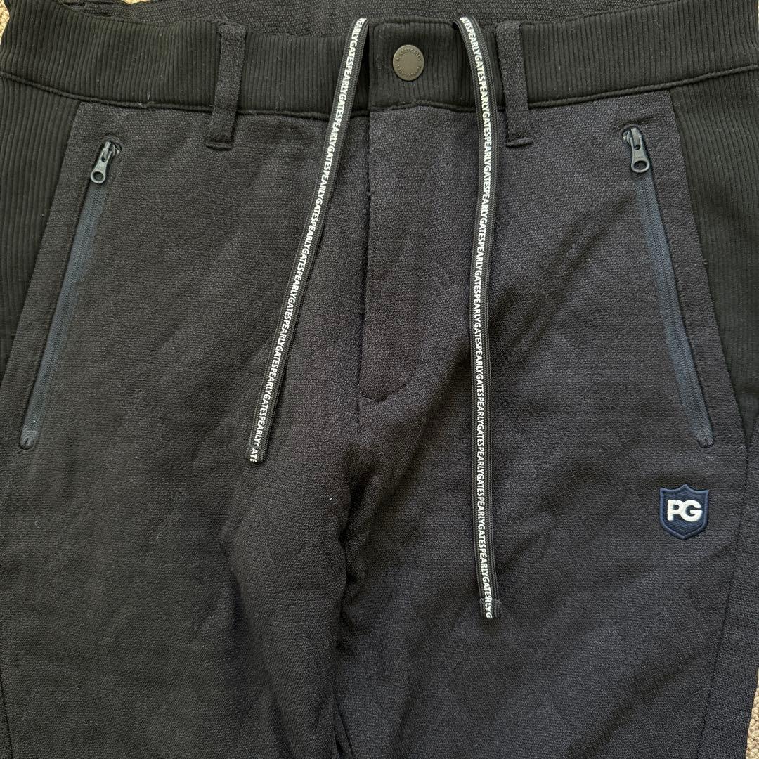 防寒　蓄熱　裏地付　パーリーゲイツ　キルティング　パンツ　紺　M〜L相当　4