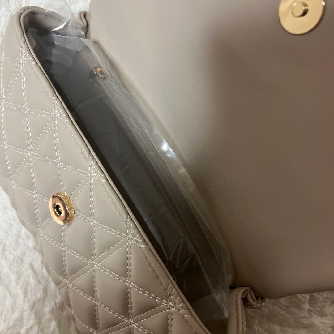 RANDA 2WAY モノグラムビジューキルティングバック