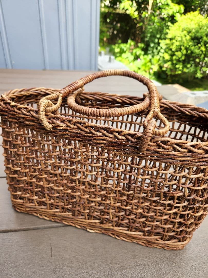 〈完売品〉あけびかご かごバッグ 透かし編み かごや