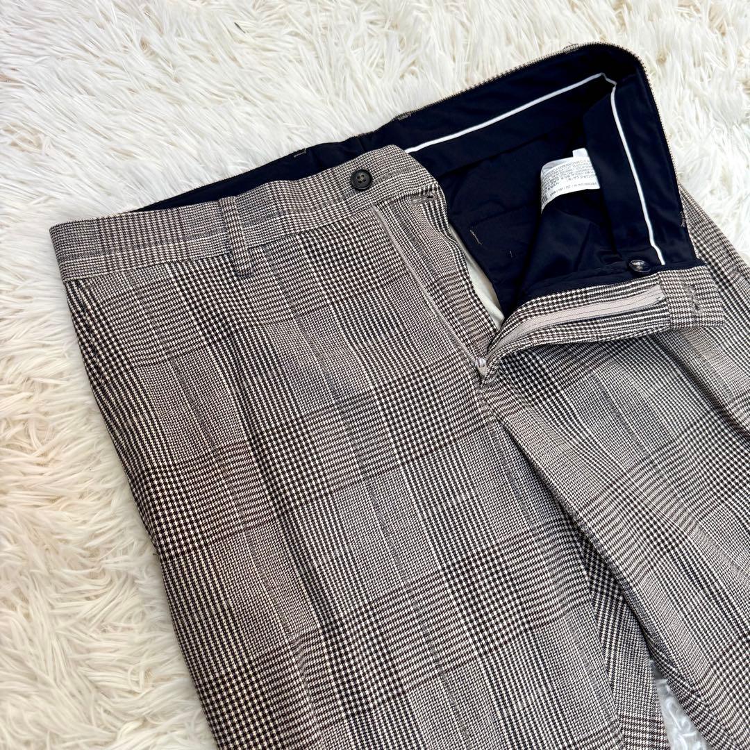 【美品】ZARA グレンチェック 4WAY ストレッチ スーツ 38 L