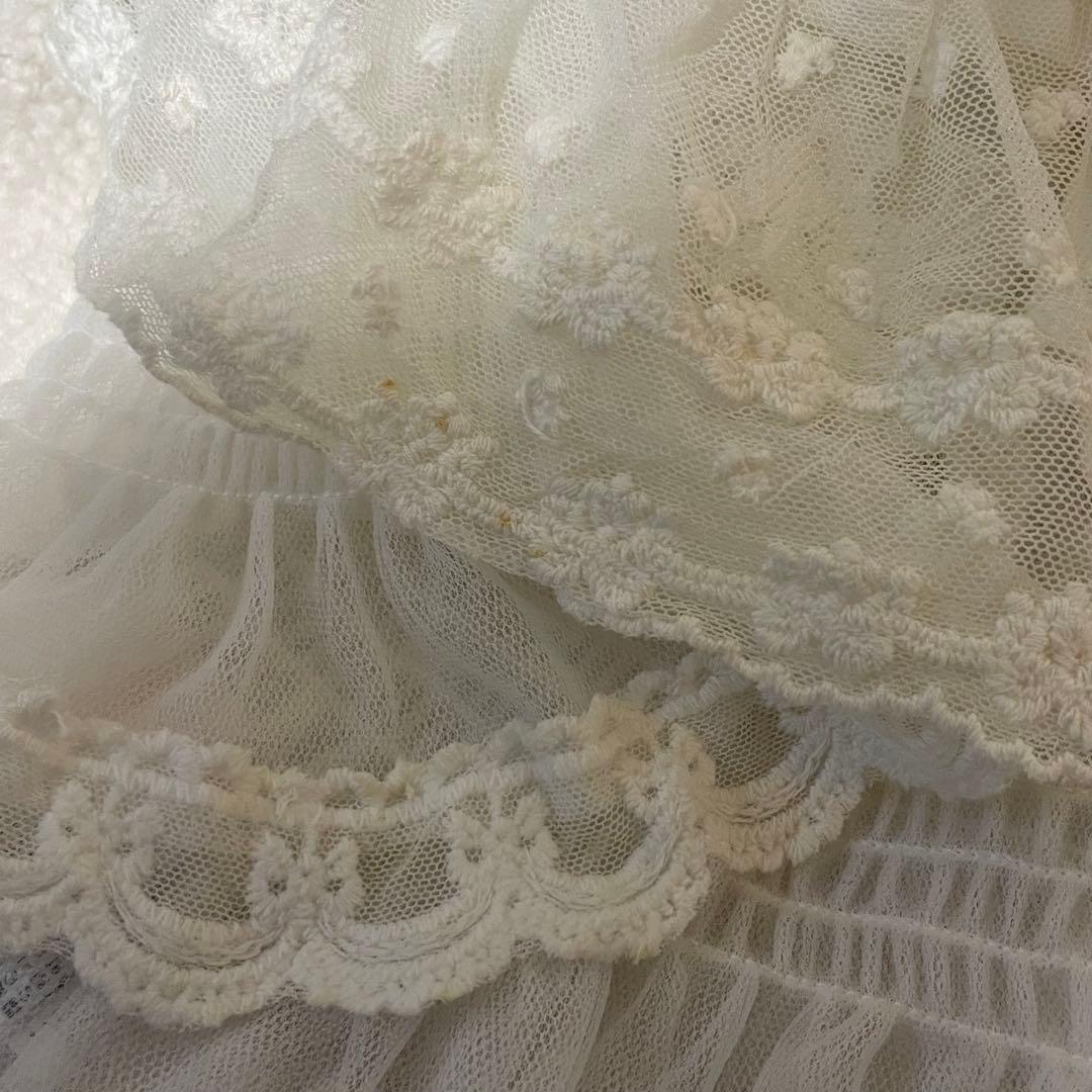 希少　LIZ LISA リズリサ　フリル　スカパン 白　オフショル　レース