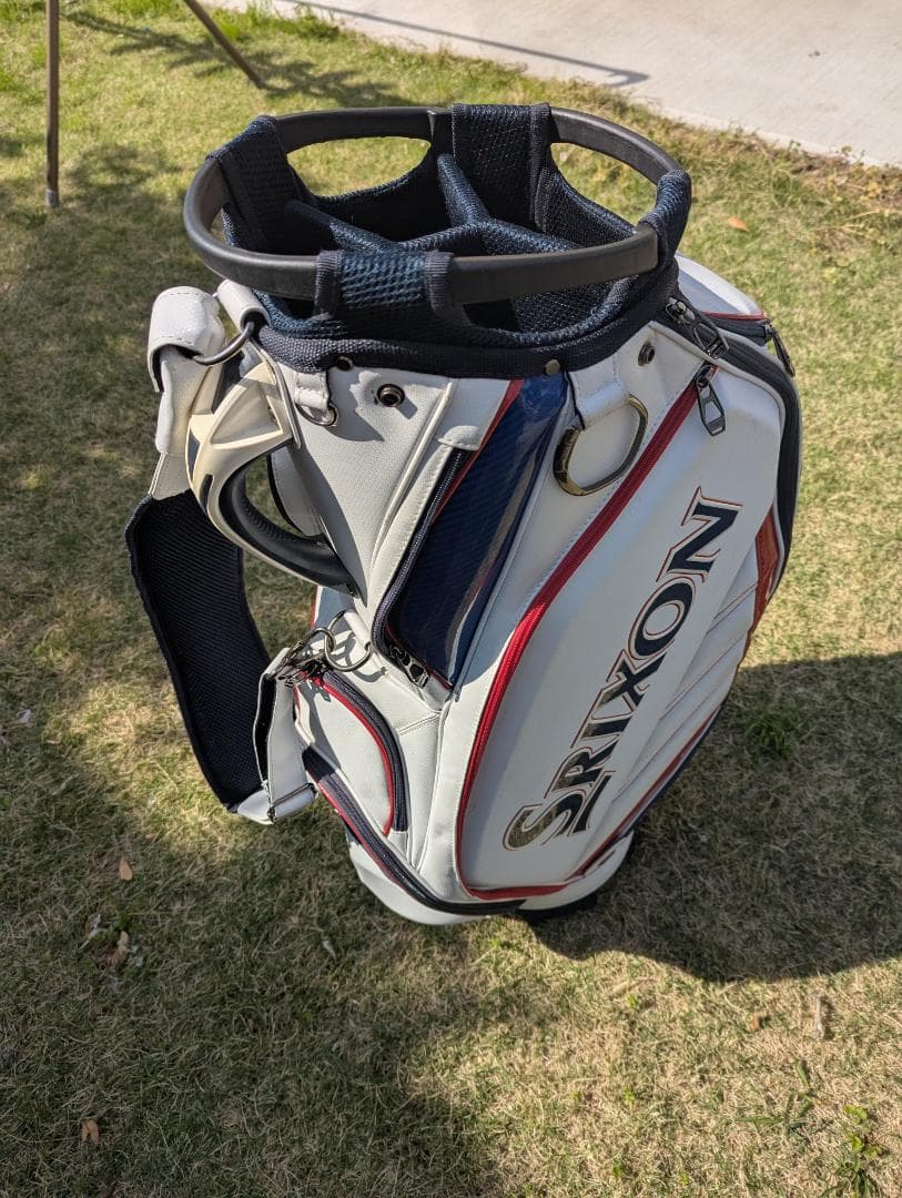 Srixon キャディバッグ ホワイト・レッド・ブルー