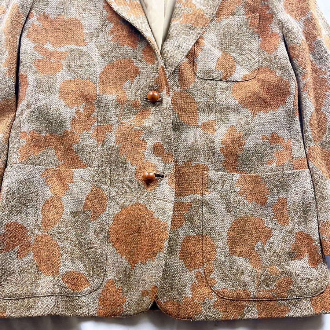 超希少✨Christian Dior テーラード 花柄 胡桃ボタン sports