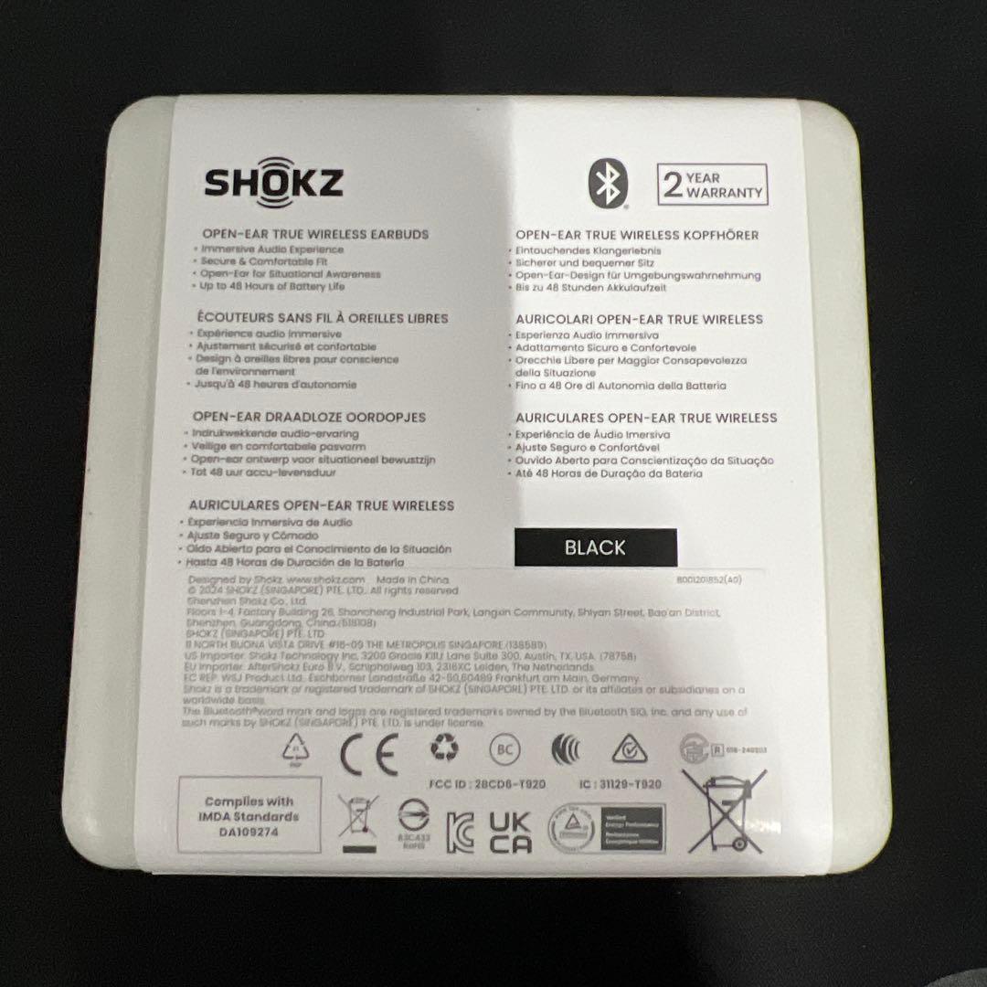 Shokz OpenFit 2 オープンイヤーヘッドホン 完全ワイヤレスイヤホン