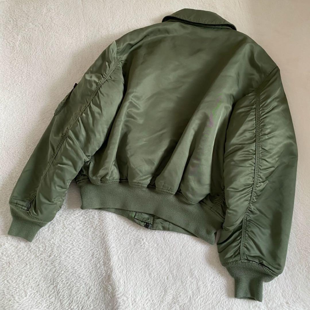 美品ALPHA INDUSTRIES CWU-45 短丈　ボンバージャケット　L