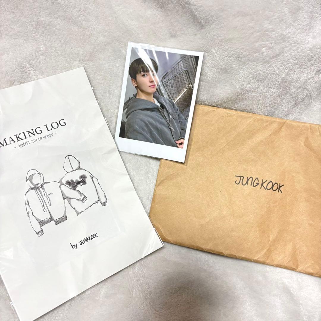 【新品未使用】JUNGKOOK ARMYST ZIP-UP HOODIE XL