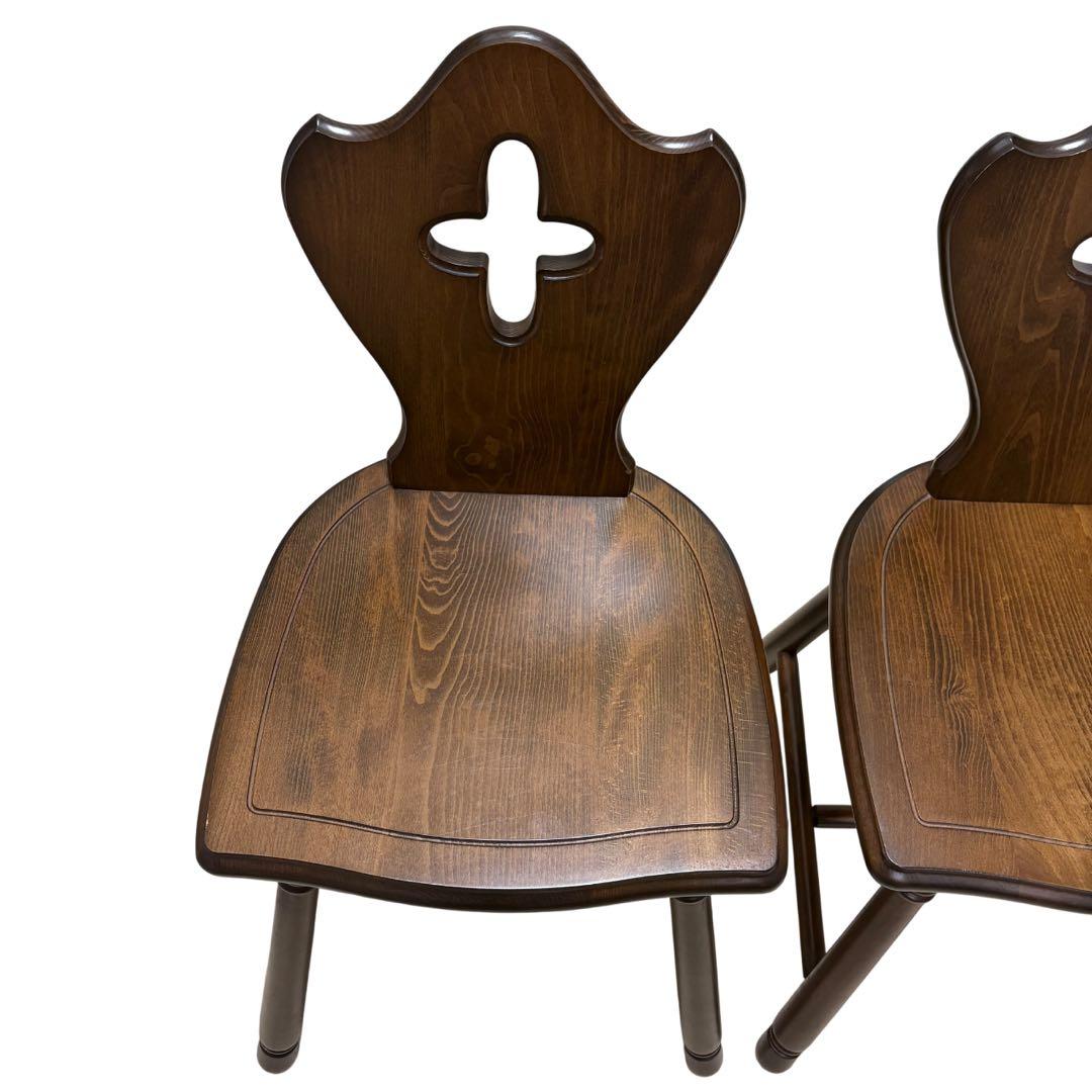 四国工芸森のサーカス　ヴィンテージ家具チェア2 脚 スツール