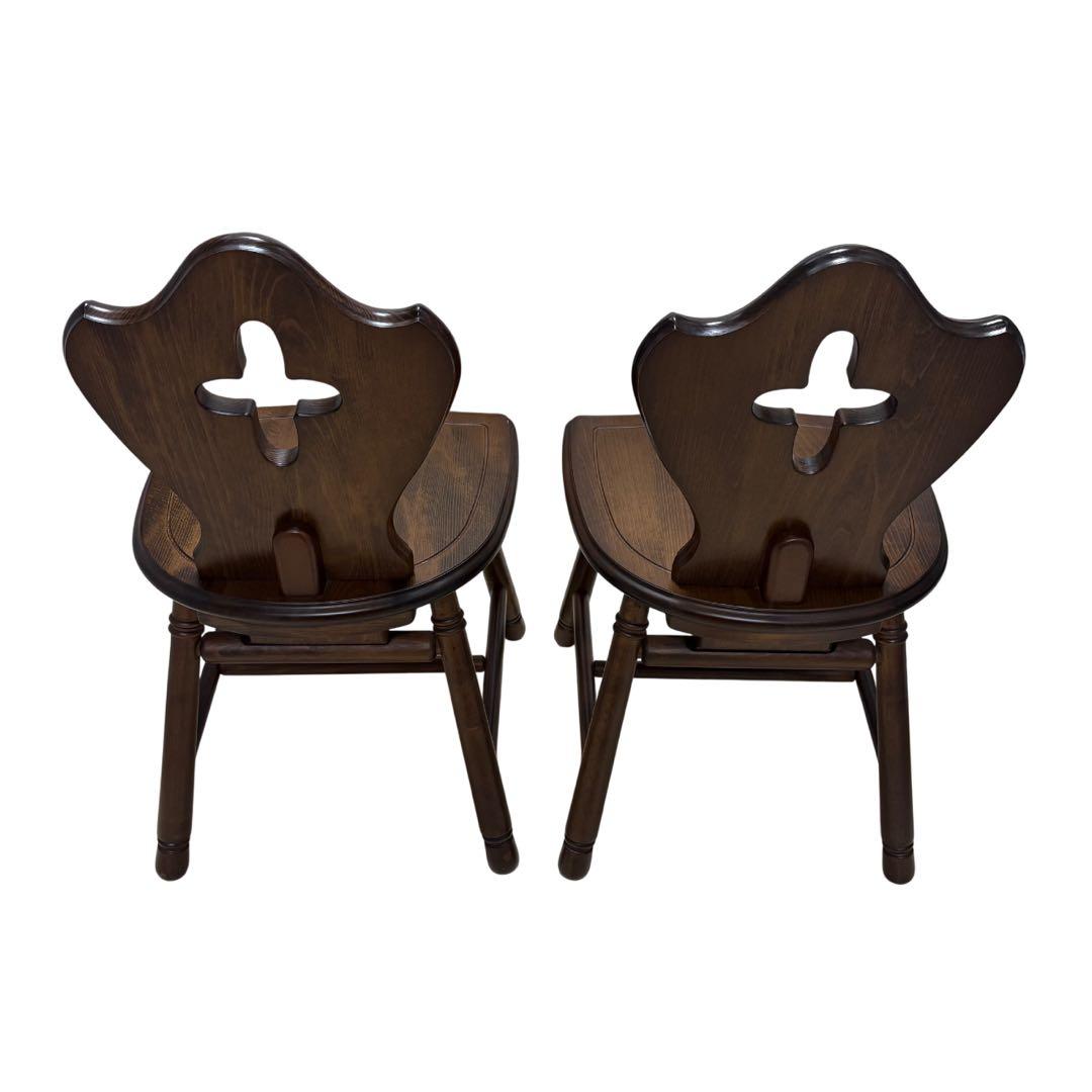 四国工芸森のサーカス　ヴィンテージ家具チェア2 脚 スツール