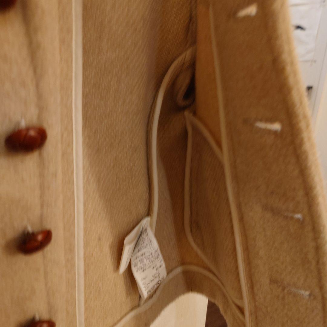 DANTON フード付きウールモッサコート ベージュ