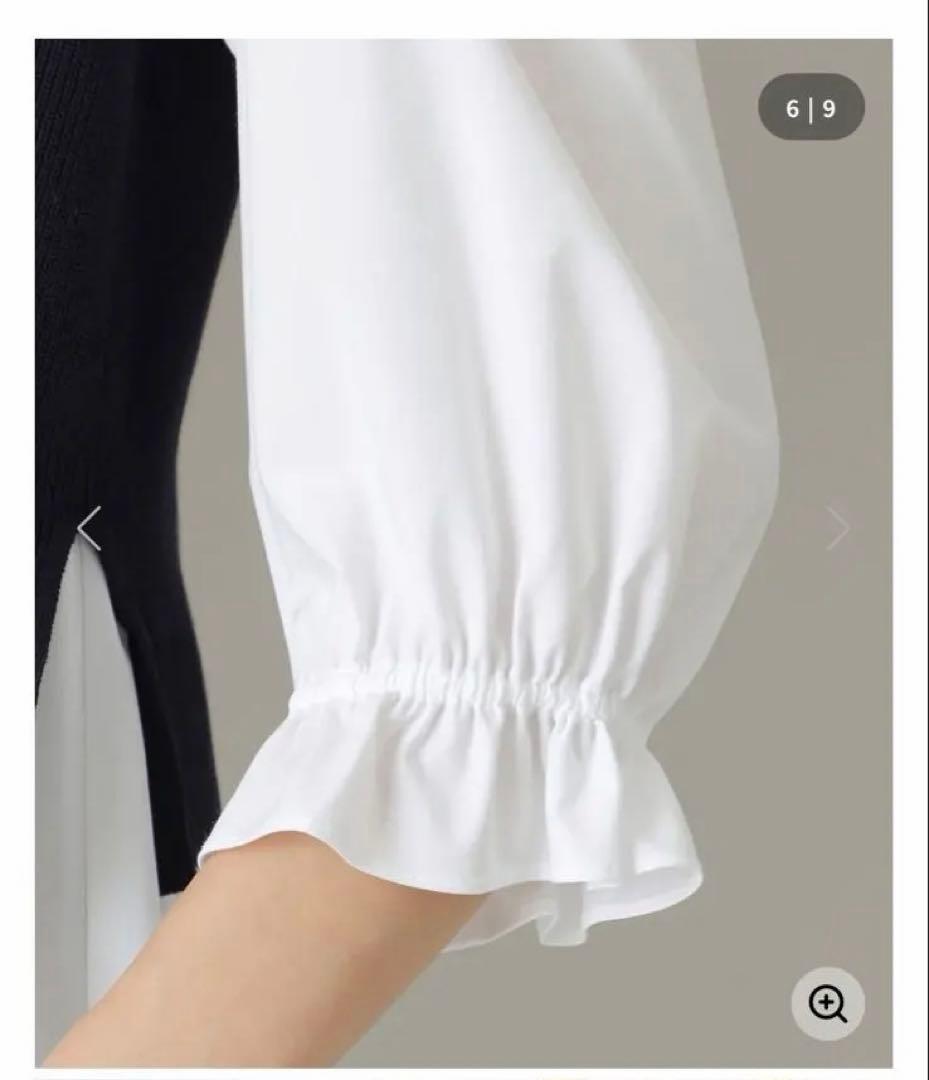 新品未使用品to be chic ブラウスレイヤーニット　タグ付き