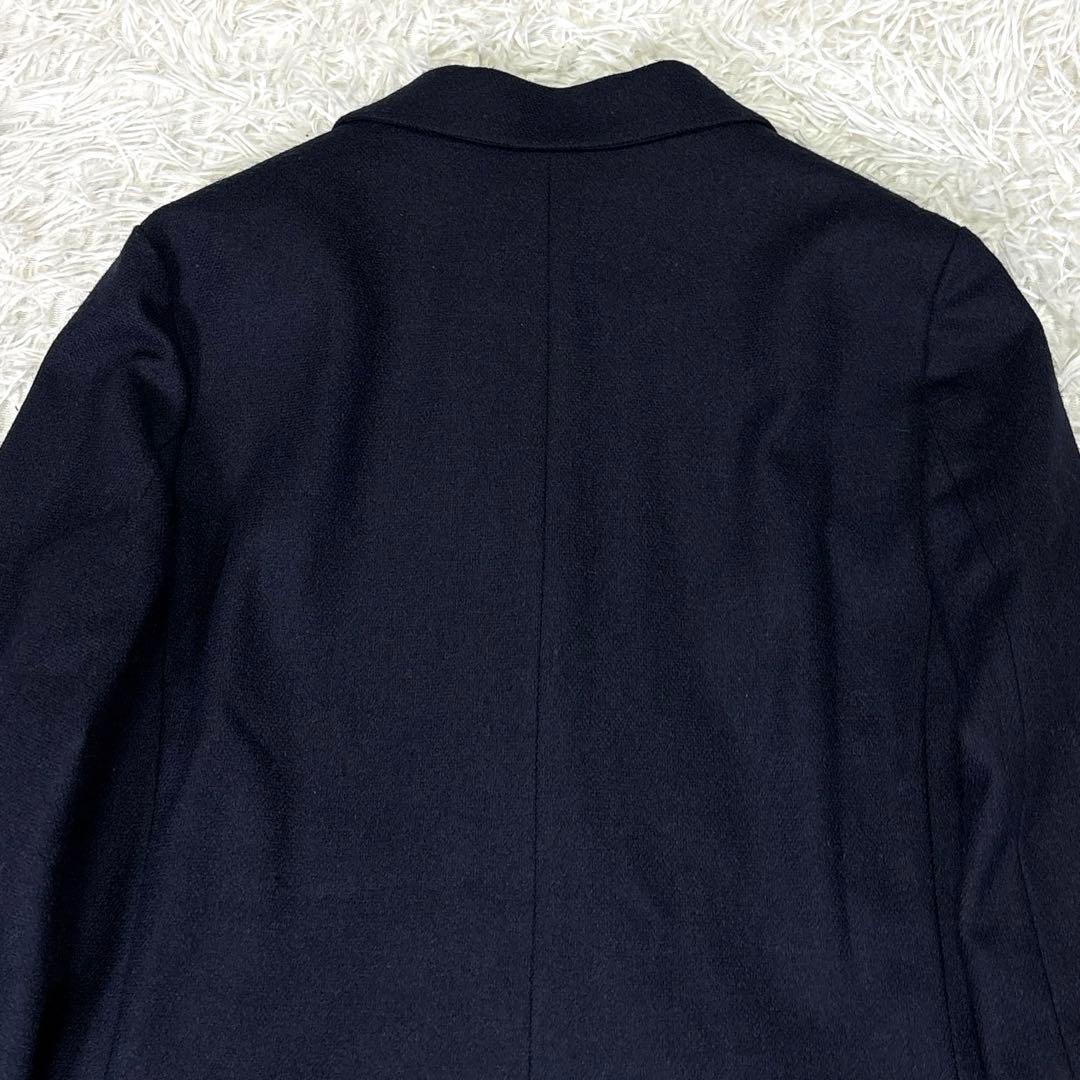 グリーンレーベルリラクシング メランジツイル ダブル ジャケット 金ボタン M