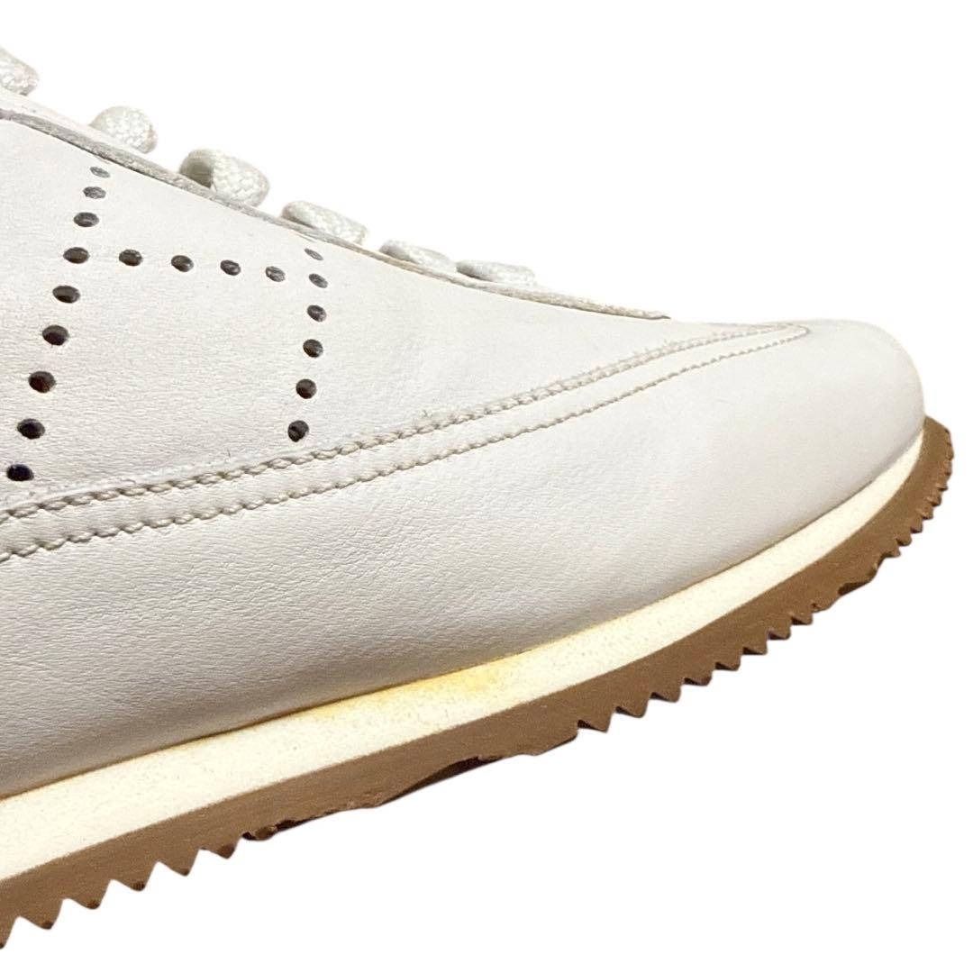 エルメス　新品　36 ホワイトレザースニーカー 箱付き