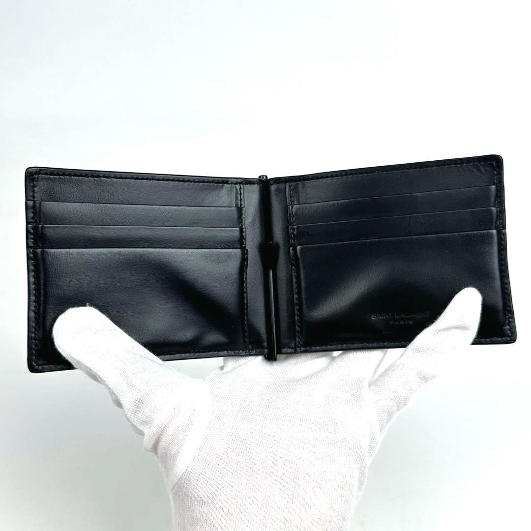 美品■サンローラン マネークリップ タイニーカサンドラ ビルクリップウォレット