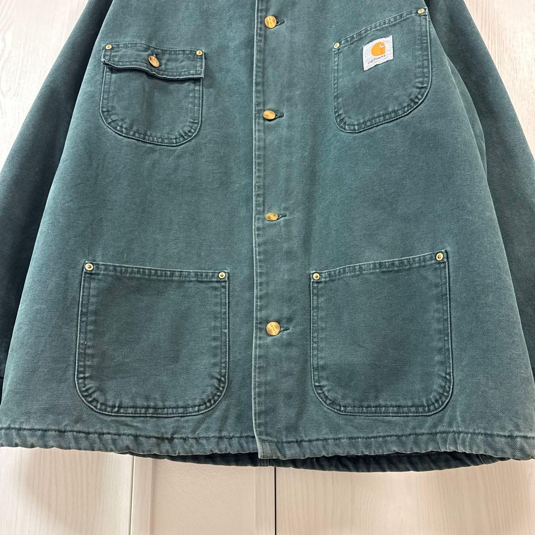 美品　カーハート　チョアコート　ダックグリーン