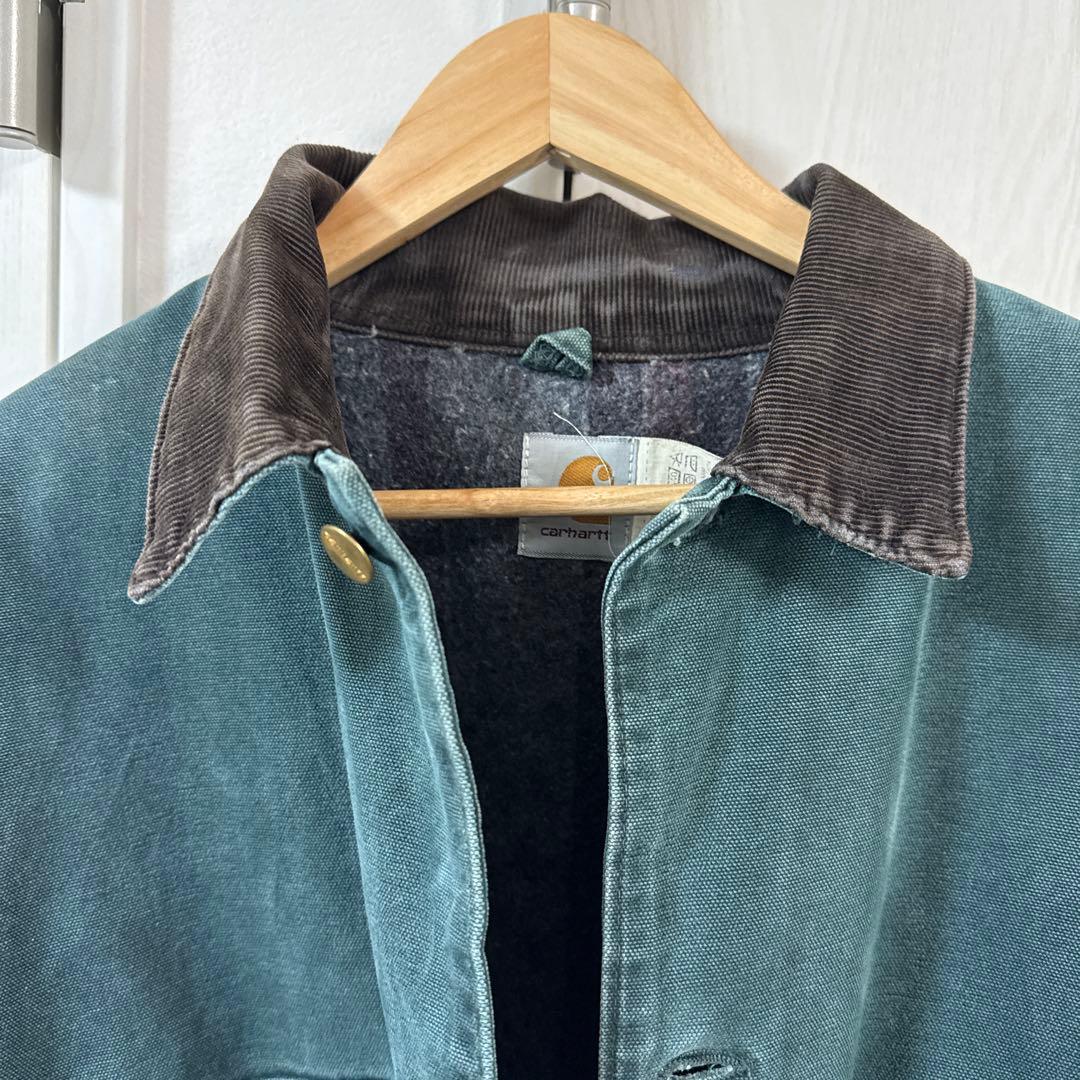 美品　カーハート　チョアコート　ダックグリーン