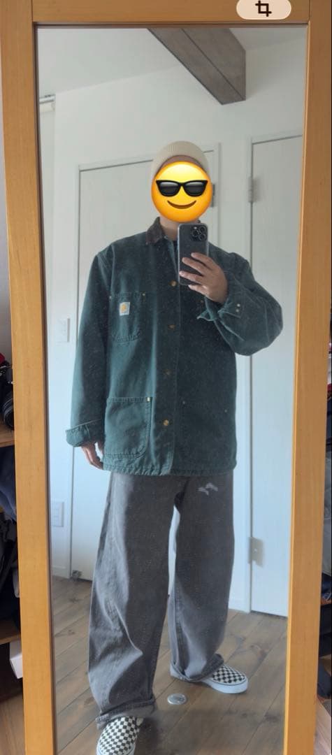 美品　カーハート　チョアコート　ダックグリーン