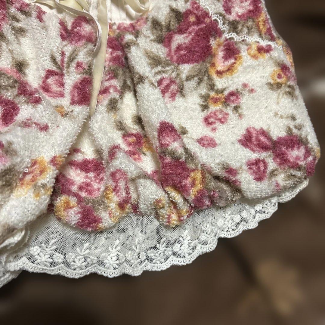 LIZLISAリズリサ 花柄ミニスカパンレース フリル 姫系☆当時物