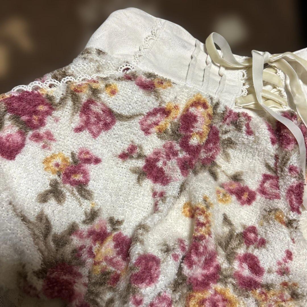 LIZLISAリズリサ 花柄ミニスカパンレース フリル 姫系☆当時物