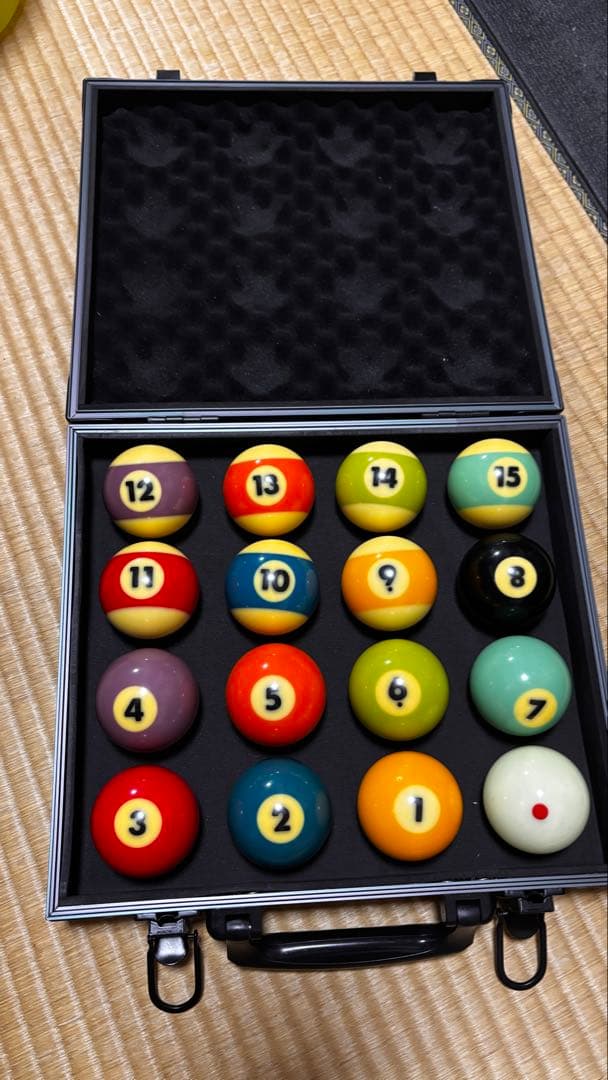 【専用】ビリヤードボールセット 15個 アルミケース付 サイクロップ おまけつき