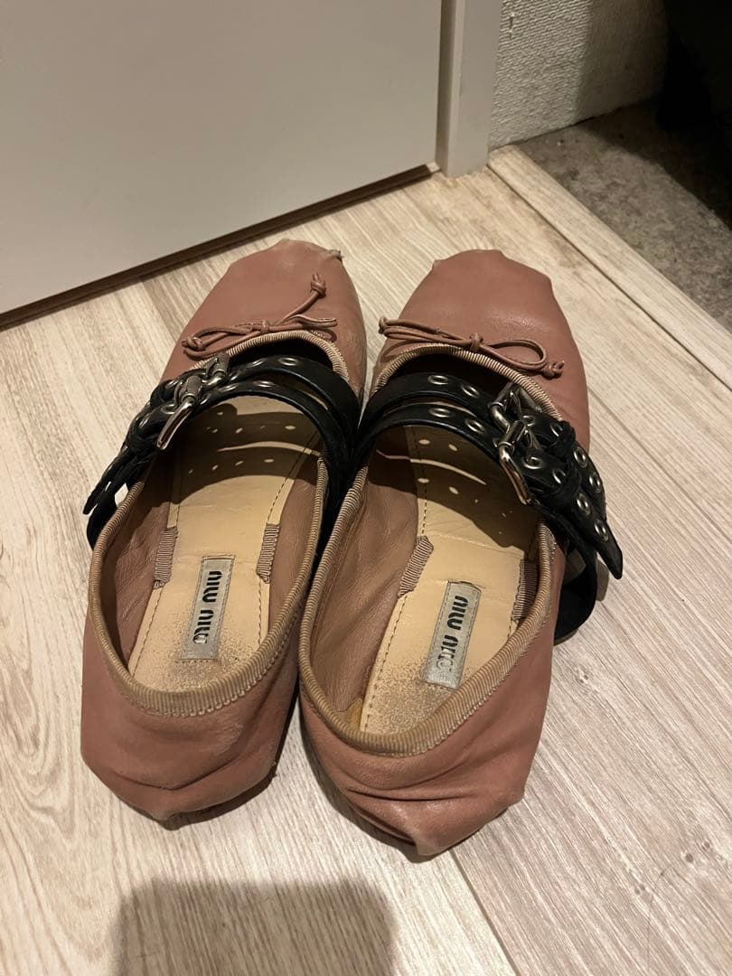 靴 vintage miu miu ballet shoes 37