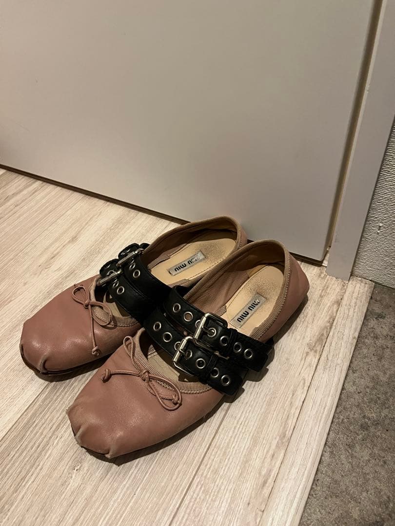 靴 vintage miu miu ballet shoes 37