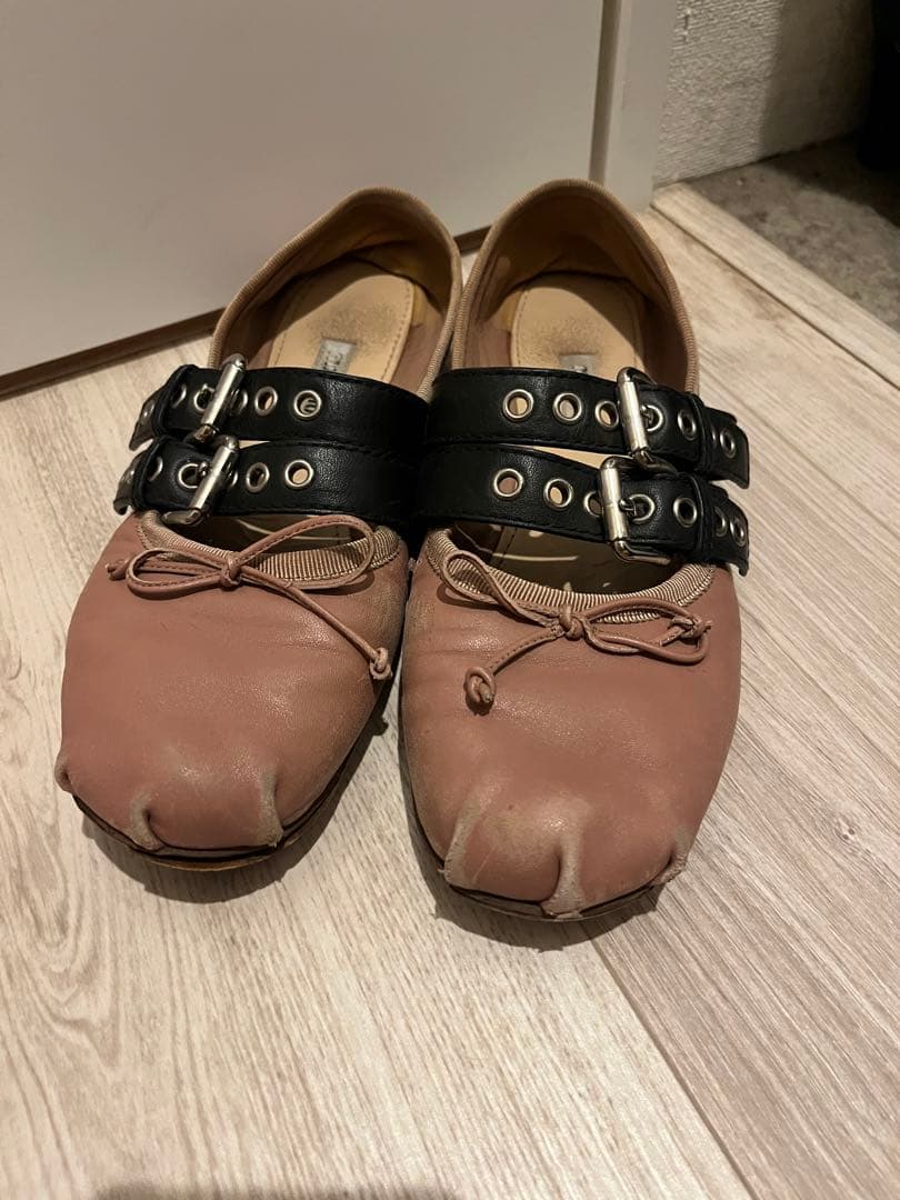 靴 vintage miu miu ballet shoes 37