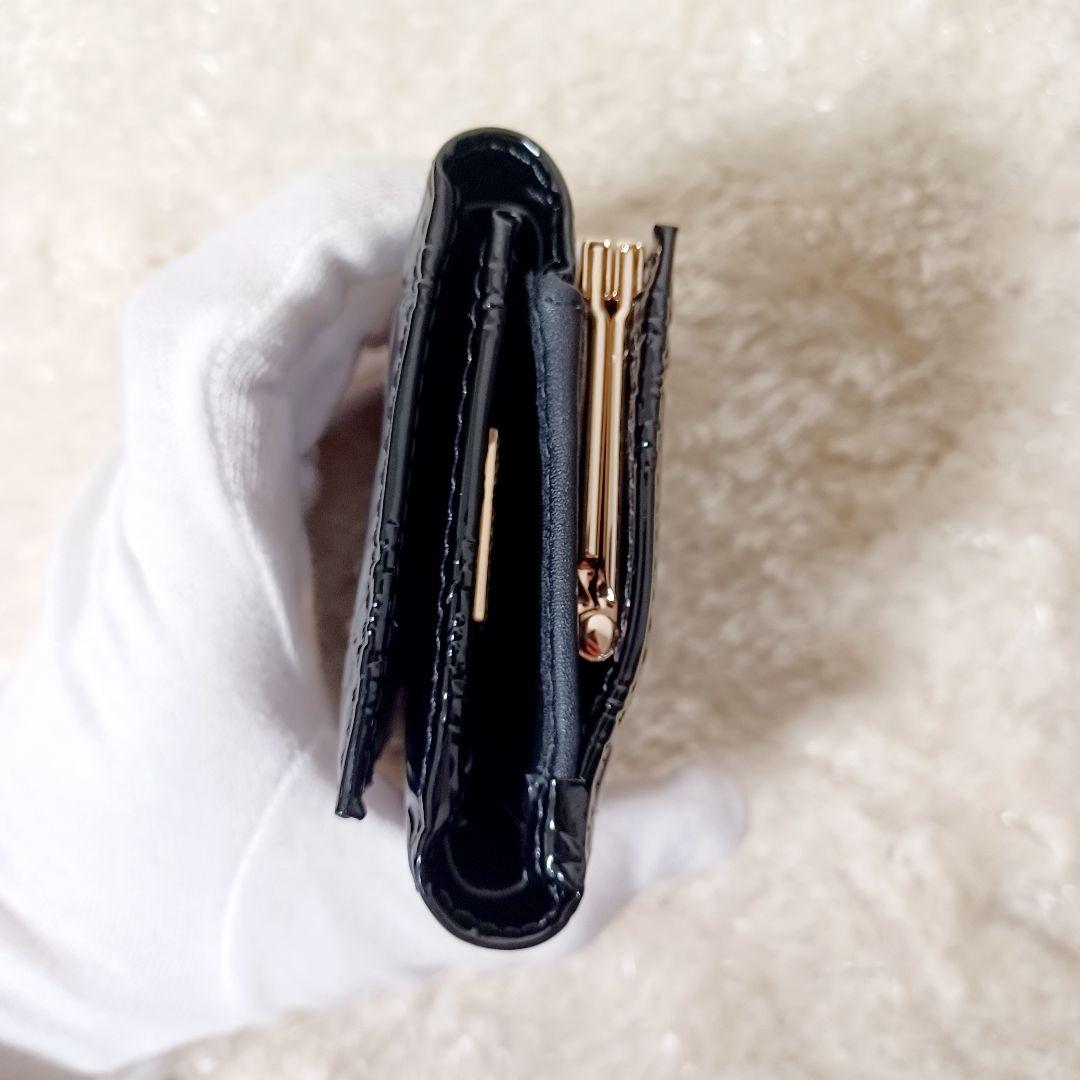 ✨新品✨箱付　VivienneWestwood　三つ折り財布　エナメル　ブラック