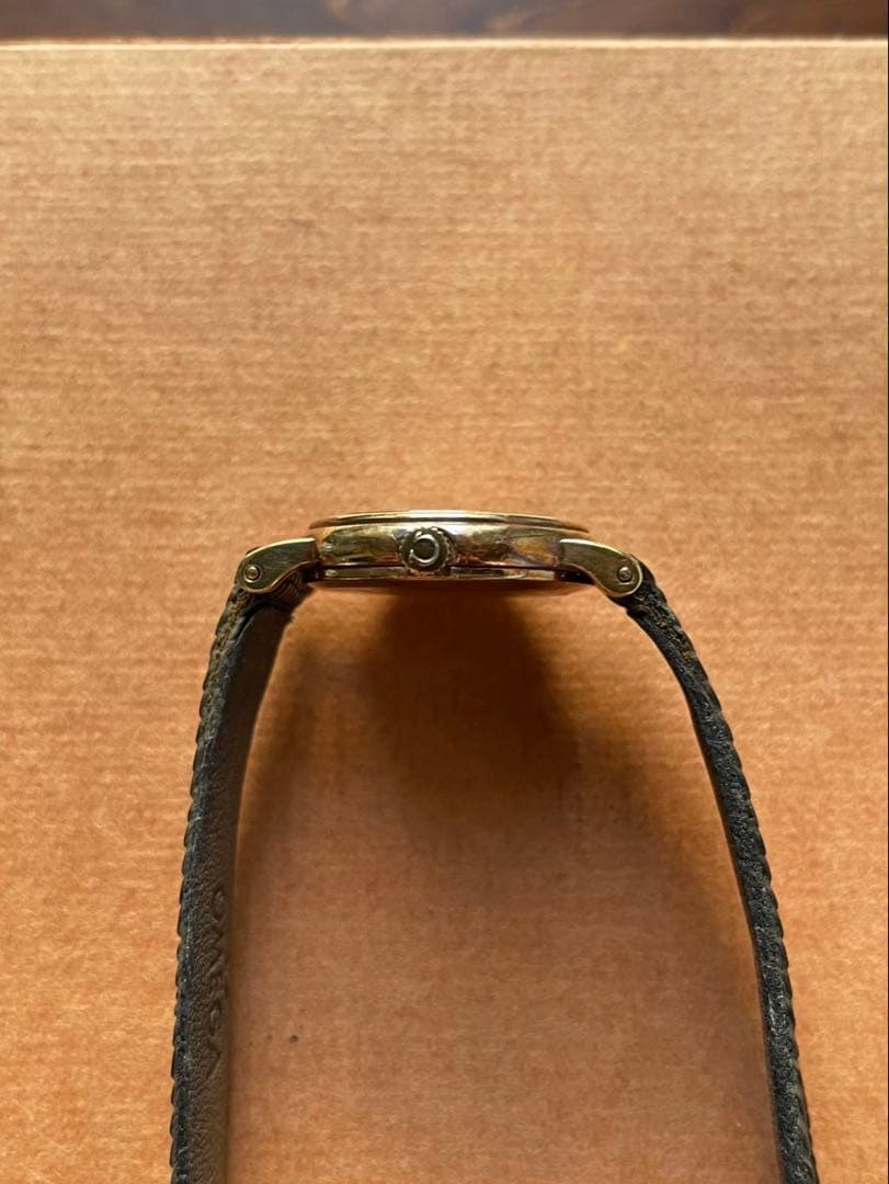 オメガ 14金無垢 レディース クオーツ 稼動