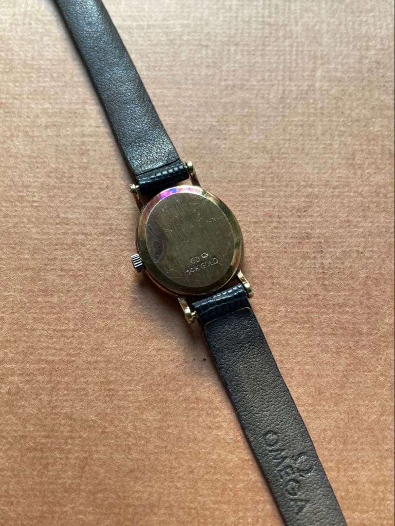 オメガ 14金無垢 レディース クオーツ 稼動