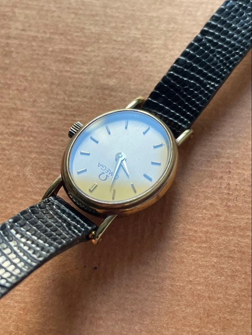 オメガ 14金無垢 レディース クオーツ 稼動