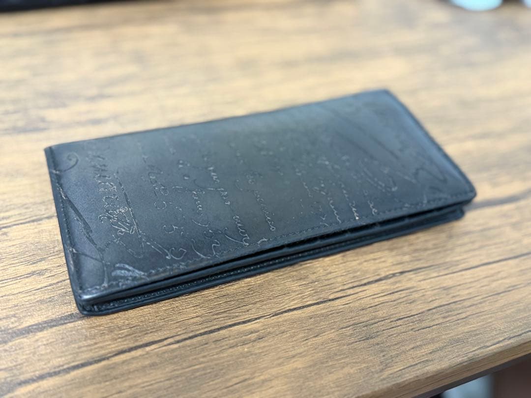 【使用歴2年】BERLUTI ブラック レザー 長財布 保存袋付き