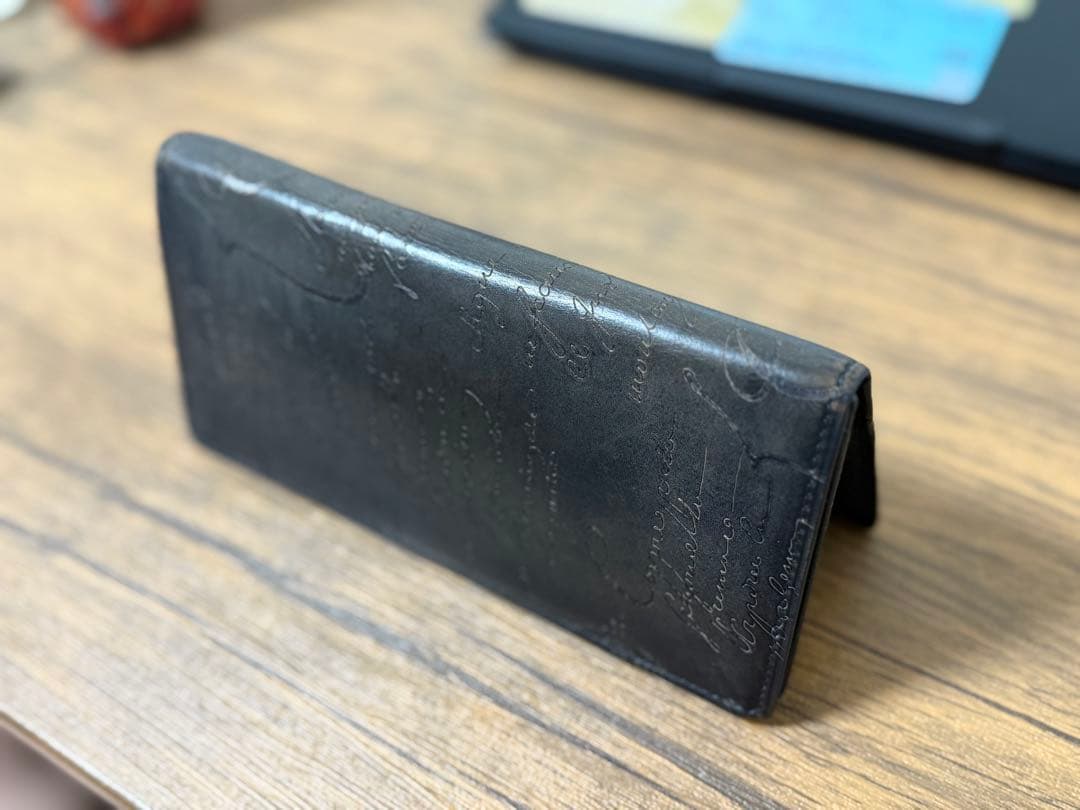 【使用歴2年】BERLUTI ブラック レザー 長財布 保存袋付き