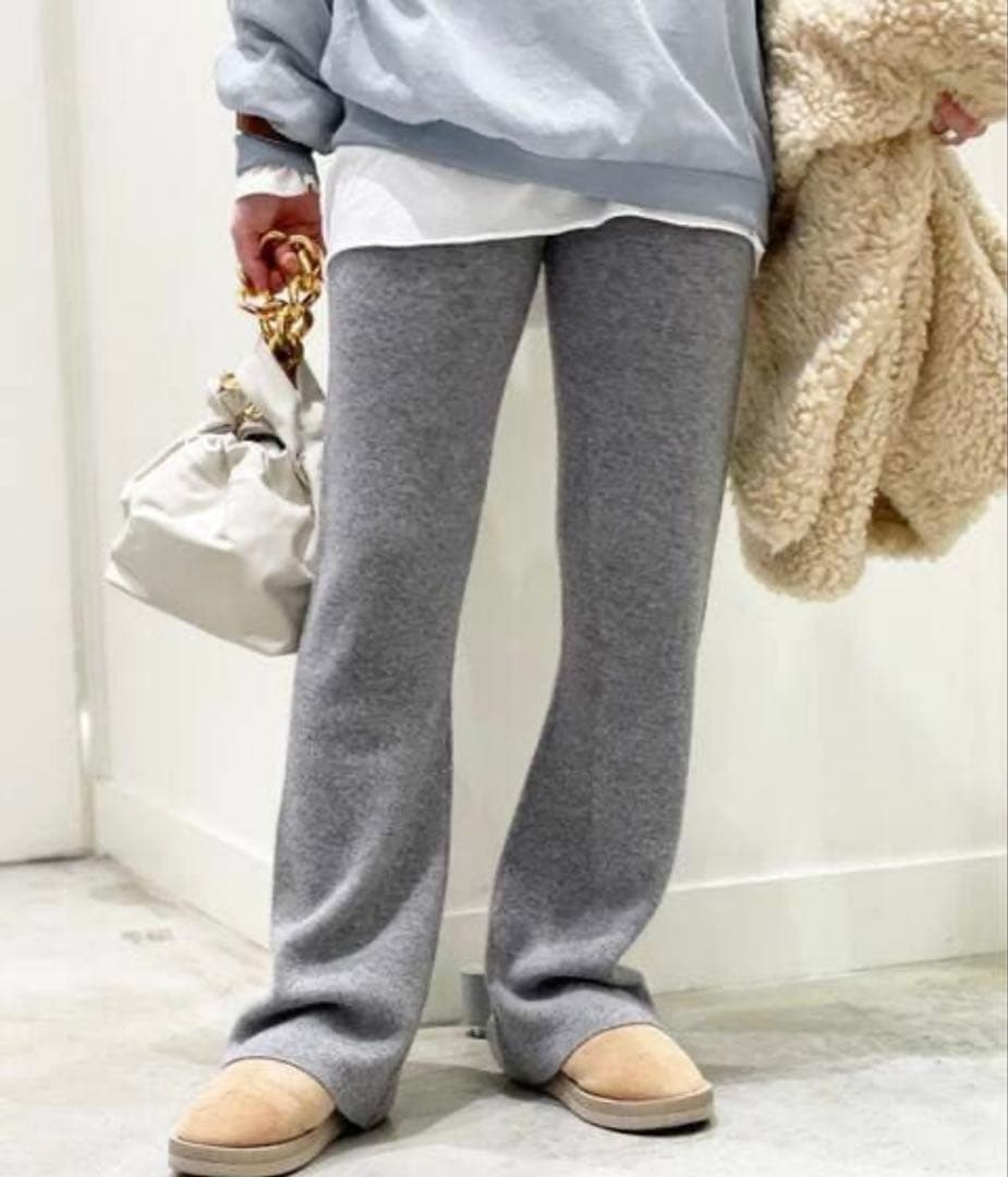 AP STUDIO SENTOF MATISニットパンツ グレー