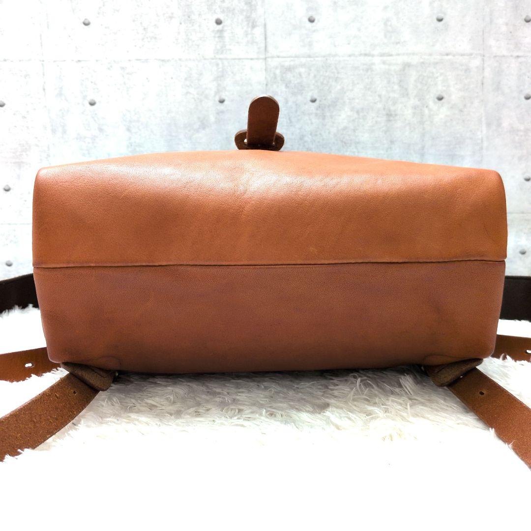 【美品】SLOW　ボーノ　リュック　バックパック　栃木レザー　ユニセックス　茶色