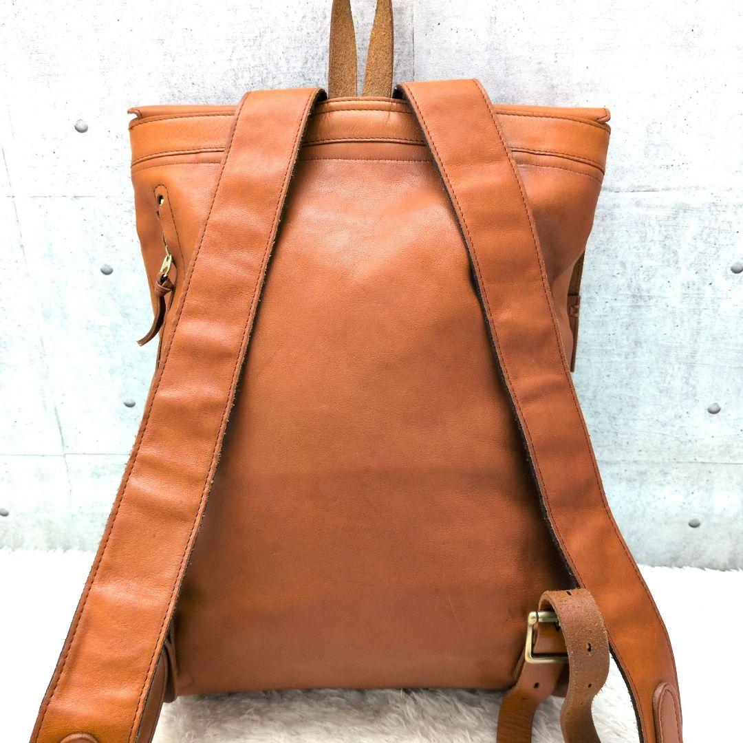 【美品】SLOW　ボーノ　リュック　バックパック　栃木レザー　ユニセックス　茶色
