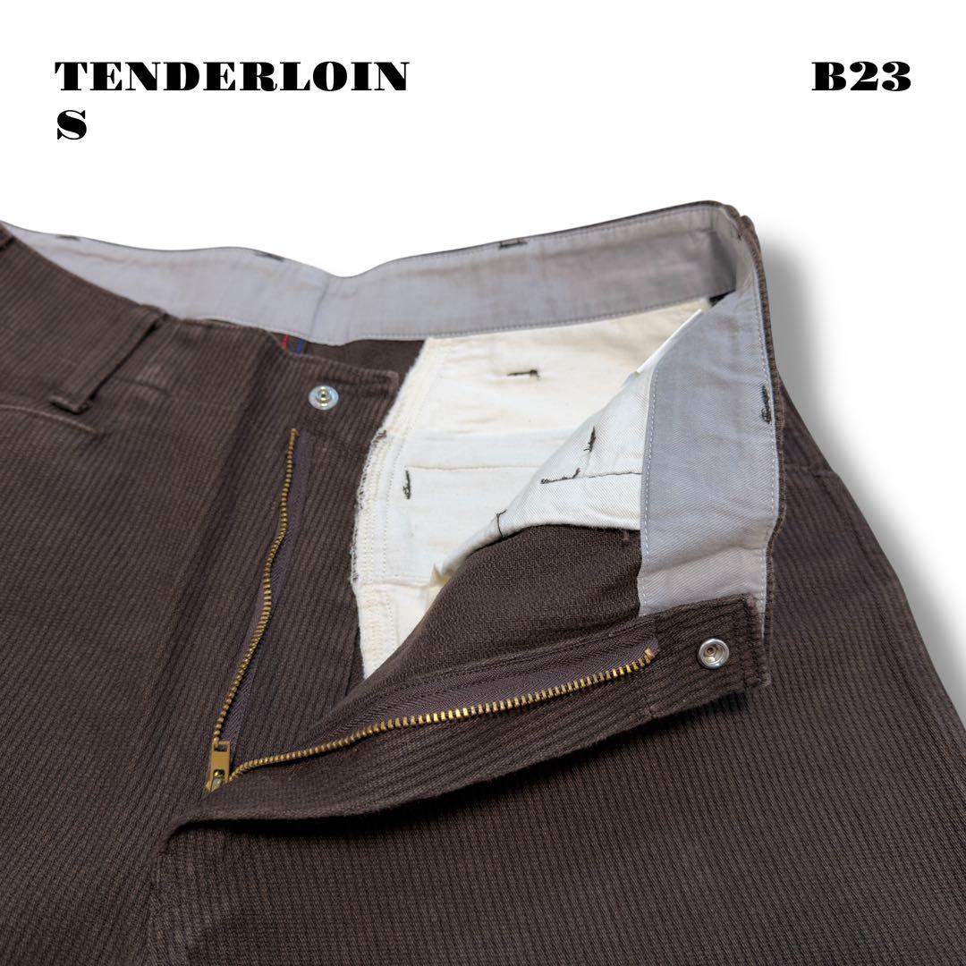 人気品！ TENDERLOIN BDP PIQUE ピケ パンツ ブラウン 茶S