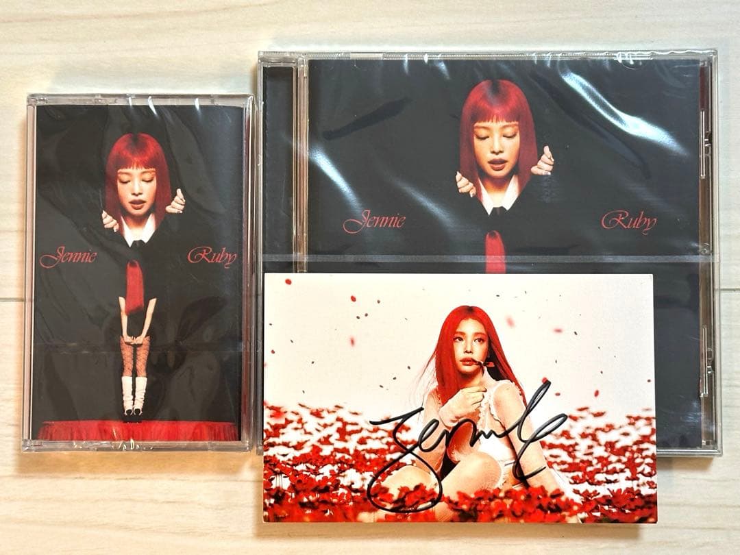 直筆サイン入り ジェニー 「Ruby」 CDアルバム カセット アートカード