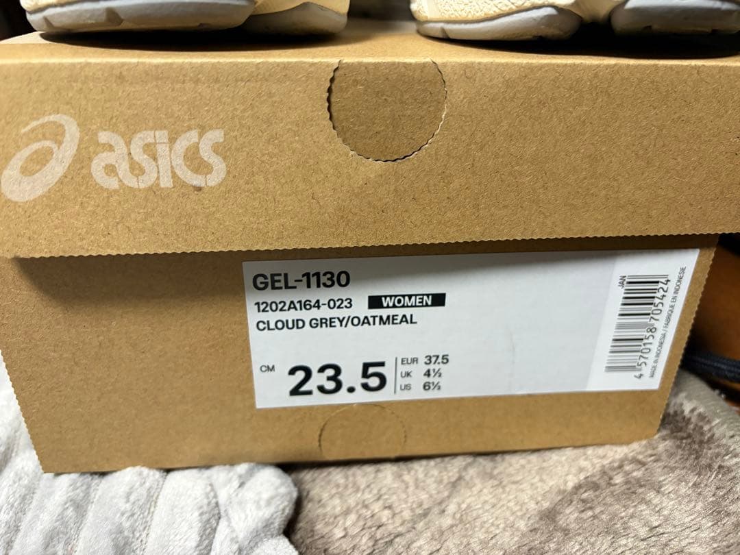 ASICS GEL-1130 23.5 cm E クラウド グレー/オートミール