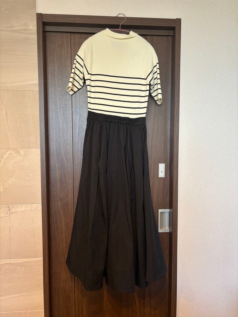 anuans ポロニットドッキングワンピース